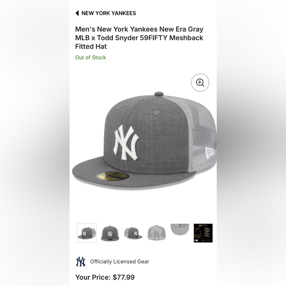 Todd Snyder X New Era Yankees 59Fifty Baseball Trucker Cap